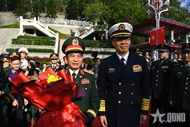 中国国防部长欢迎越南国防部长潘文江大将一行参加交流活动

